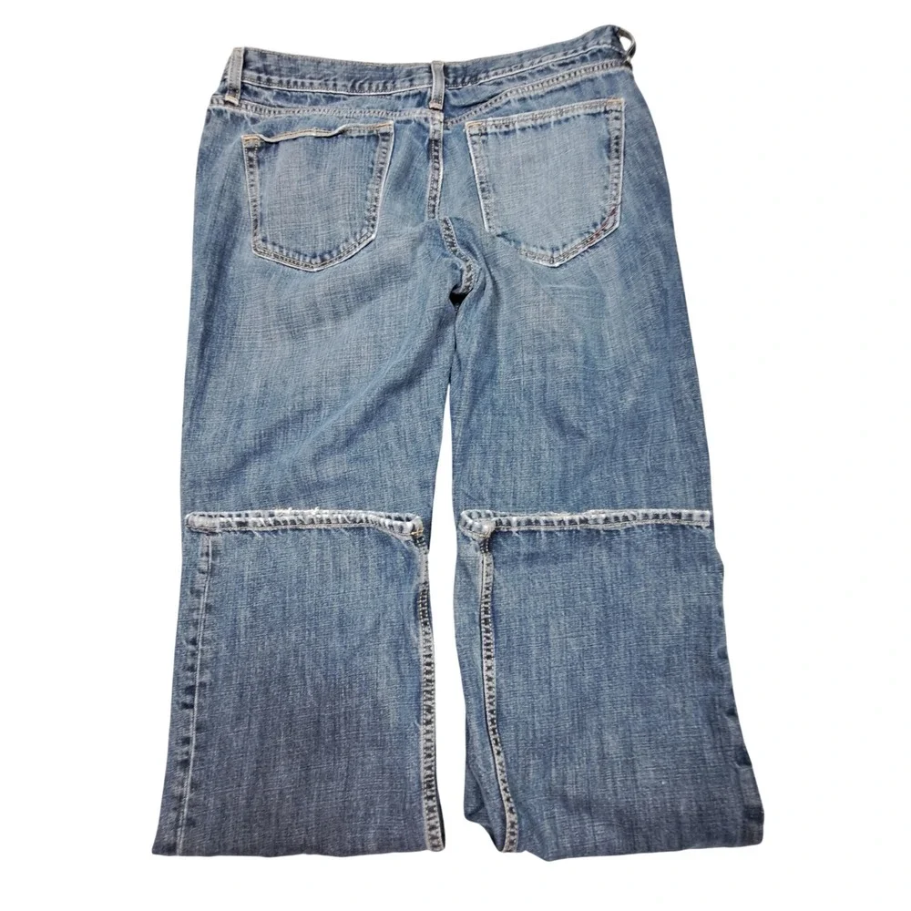 Banana Republic Mens Jeans 35x34 Medium Wash Blue Straight Leg Cotton 661273-00